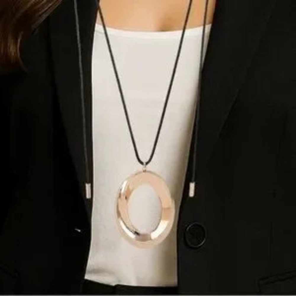 Open Circle Wrap Necklace (4003)